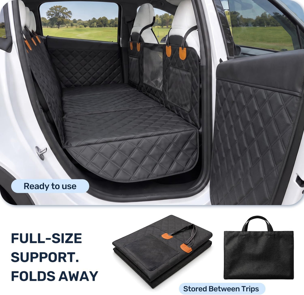 Zanch Pet Liner for Tesla Model 3/Y/YL/S, Stable Hard Bottom DogCover