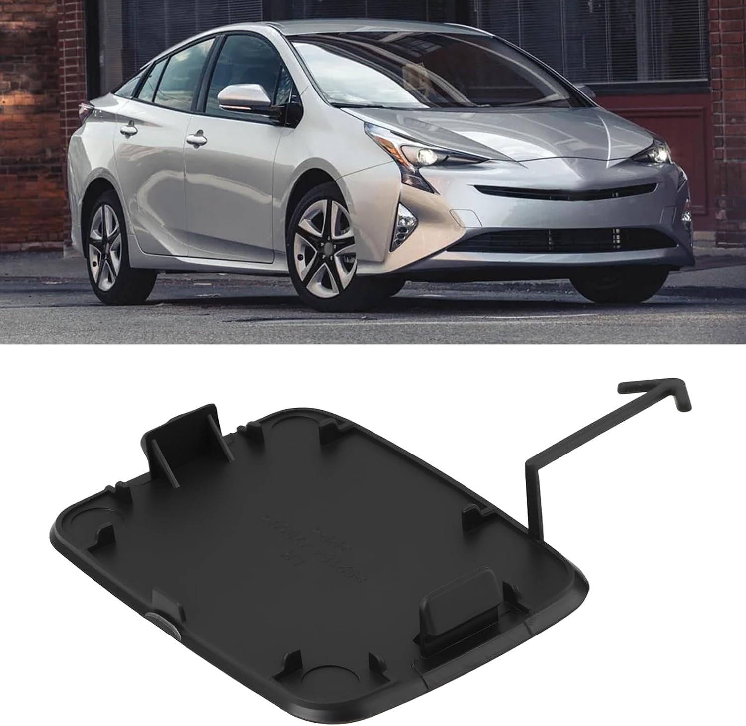 Rear Bumper Tow Hook Cover Left Replace OEM 52164-47060 Compatible with Toyota Prius 2017-2022