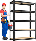 REIBII 2020LBS Storage Shelves 5 Tier Garage Shelving Heavy Duty Adjustable