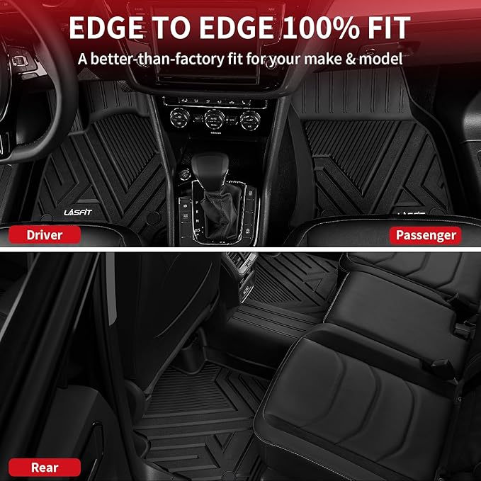 LASFIT Floor Mats Fit for Volkswagen Tiguan 2024 2023 2022 2021 2020 2019 2018 - Image 8