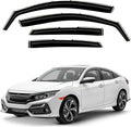 Window Deflectors Smoke Tinted In-Channel Side Window Vent Visor Deflectors