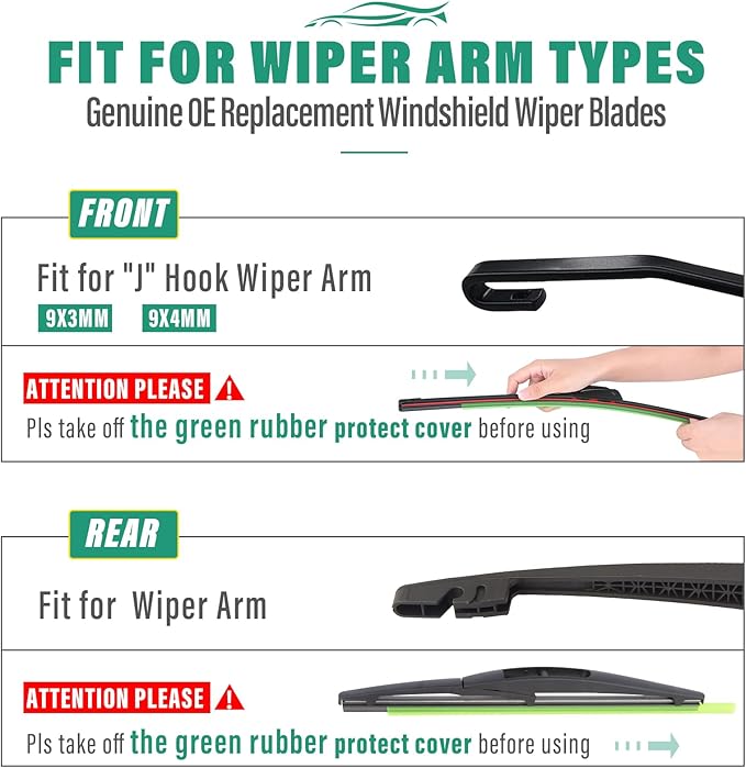 26" 15" 10" Windshield Wiper Blades Replacement - Image 7