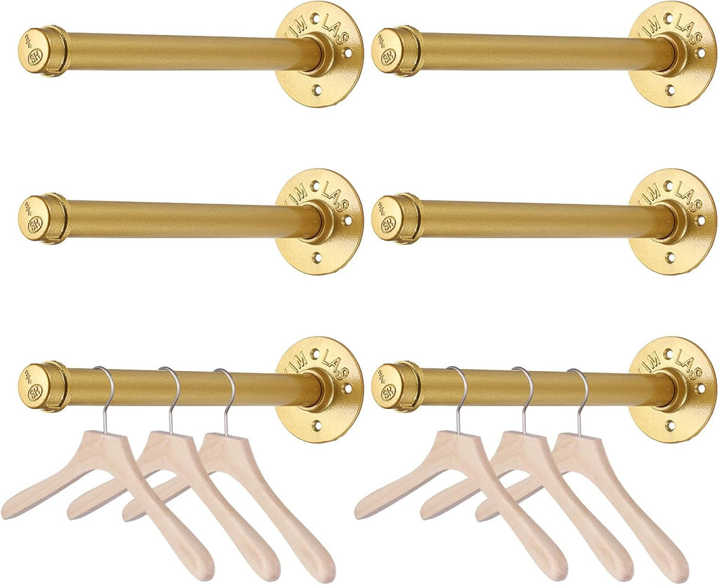 btsky 6 pack clothes rack with screws, 12, main product view