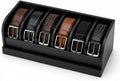 minboo bamboo belt organizer box,6 grids belt rack, main product view