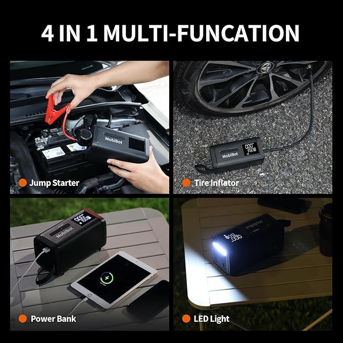 4-in-1 Dual Cylinder tire inflator - Image 2
