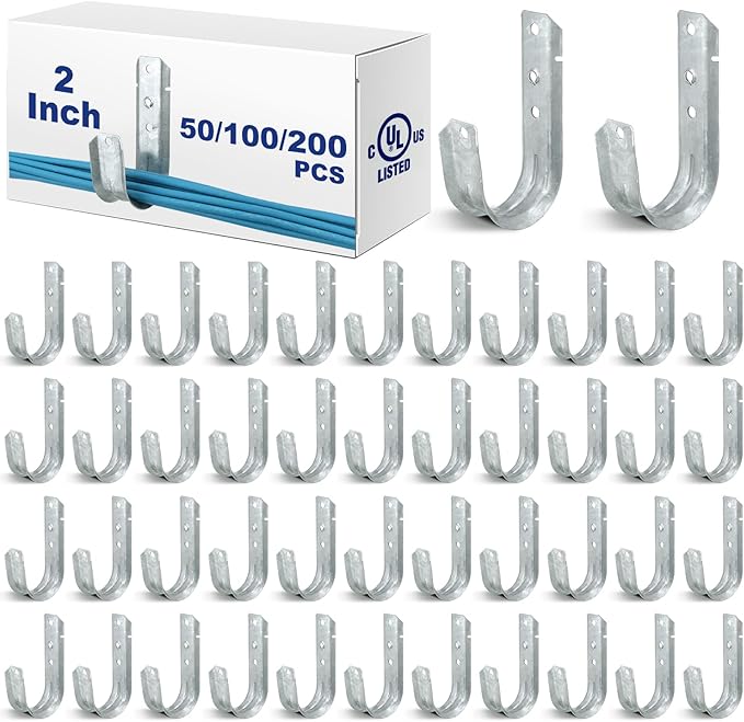 Gisafai 100 Cable Support J Hook, Cable Hooks by Gisafai