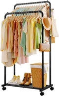 sakugi double rod clothes rack mesh shelf &, main product view