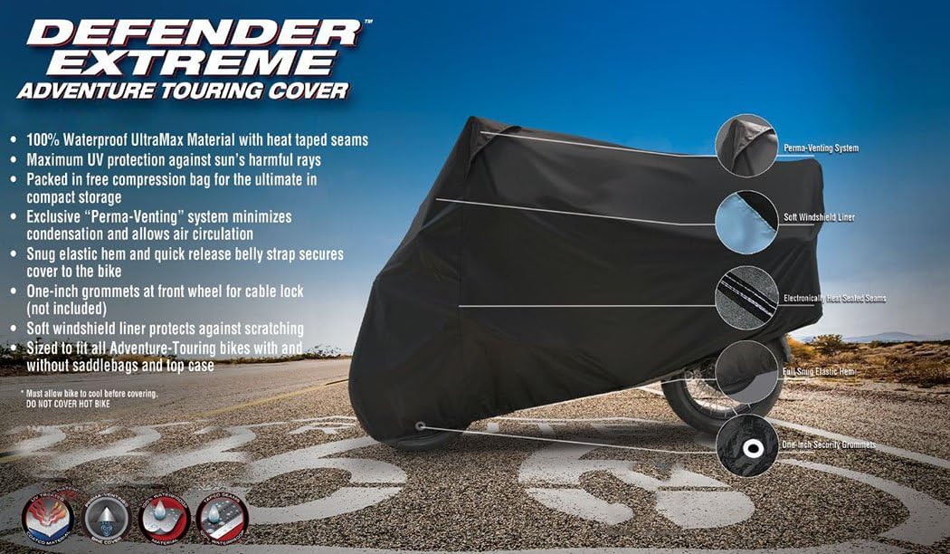 Nelson Rigg Defender Extreme Adventure Cover Fits KTM Adventure, Suzuki V-Strom, BMW 1200 GS, Honda Africa Twin