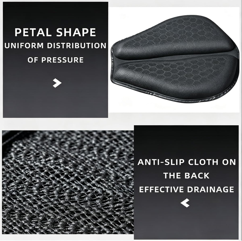 Motorcycle Seat Cushion for Can-Am Spyder RT 2010–2026,3D-Honeycomb Structure Shake Rider Cushion TPE Shock Absorption and Breathable for Long Rides