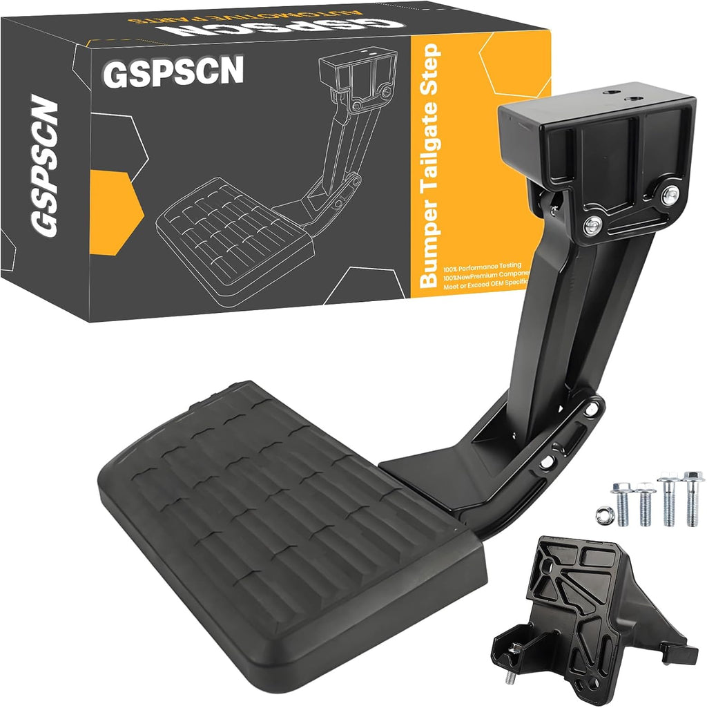 GSPSCN Rear Bed Step Replacement for Toyota Tundra 2022-2026,# PTS30-34000 | Folding Tailgate Bedstep Truck Step Retractable Bumper Tailgate Step # PT392-34240