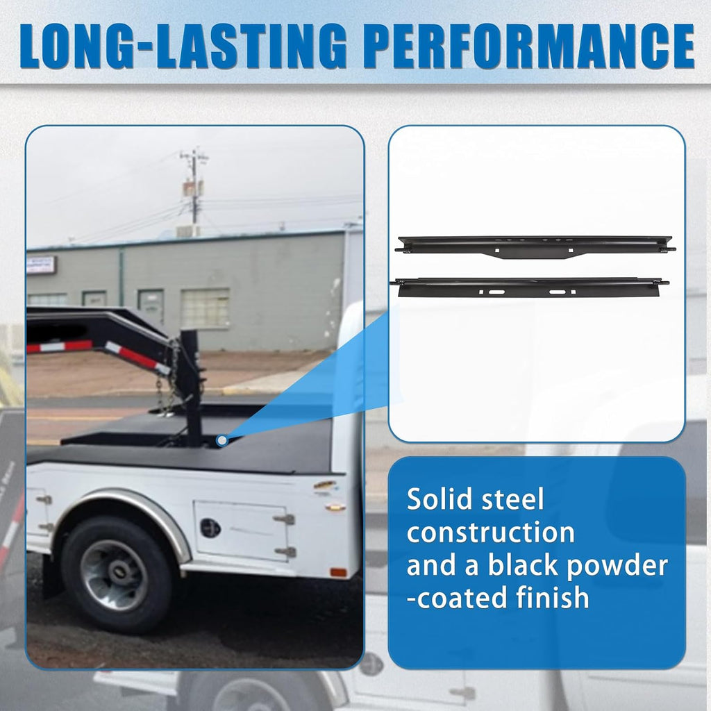 ECOTRIC Complete Underbed Gooseneck Trailer Hitch Compatible with 1999-2010 Silverado Sierra GMC 2500 HD 3500 HD -You Will Receive Multiple Packages