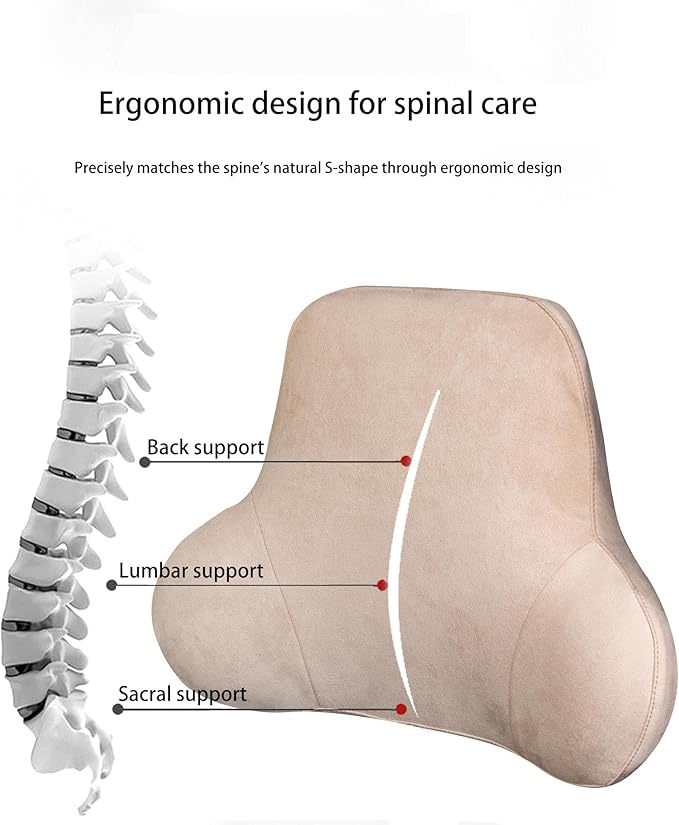 Soft Memory Foam Lumbar Support Pillow - Image 8