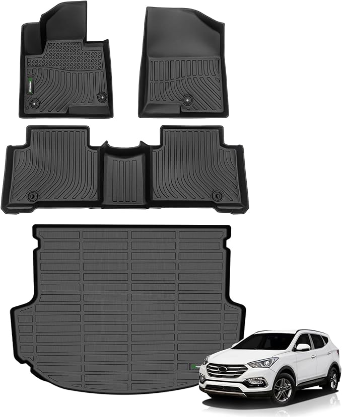 ANBINGO®Floor Mats Fit for Hyundai Santa Fe Sport 2013-2018 All Weather Car by ANBINGO
