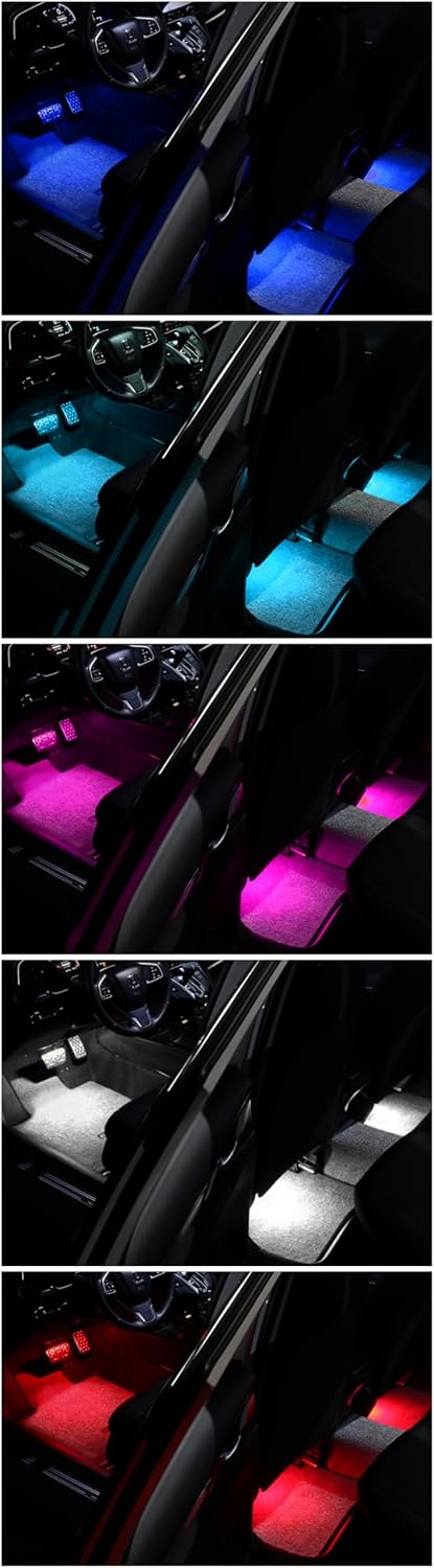 for Honda CRV 2023-2026 Multi-Color Footwell Ambient Light Front Door and Footwell Placement 4pcs Car Accessories