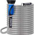 Metal Garden Hose 100 Ft Flexible Stainless Steel Garden Hose 100 Foot Heavy by Sunifier