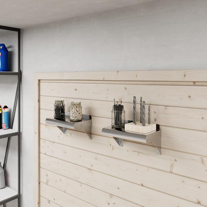 AmGood 6 in. x 10 in. Stainless Steel Wall Mount Shelf. Commercial/Home. Kitchen - Image 8