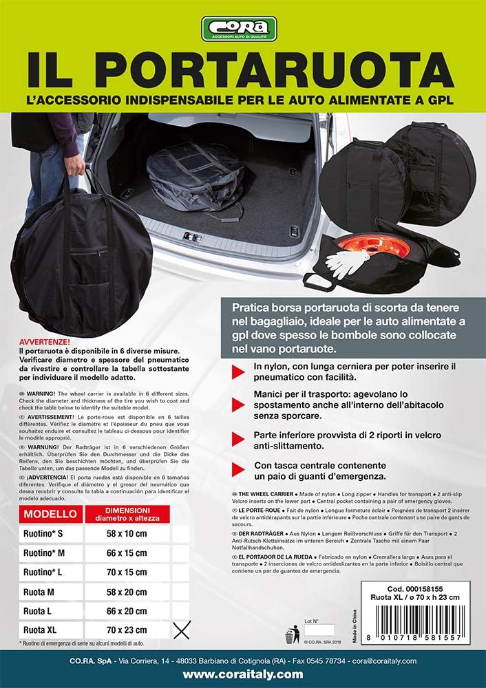 CORA 000158155 Wheel Bag 70x23 cm