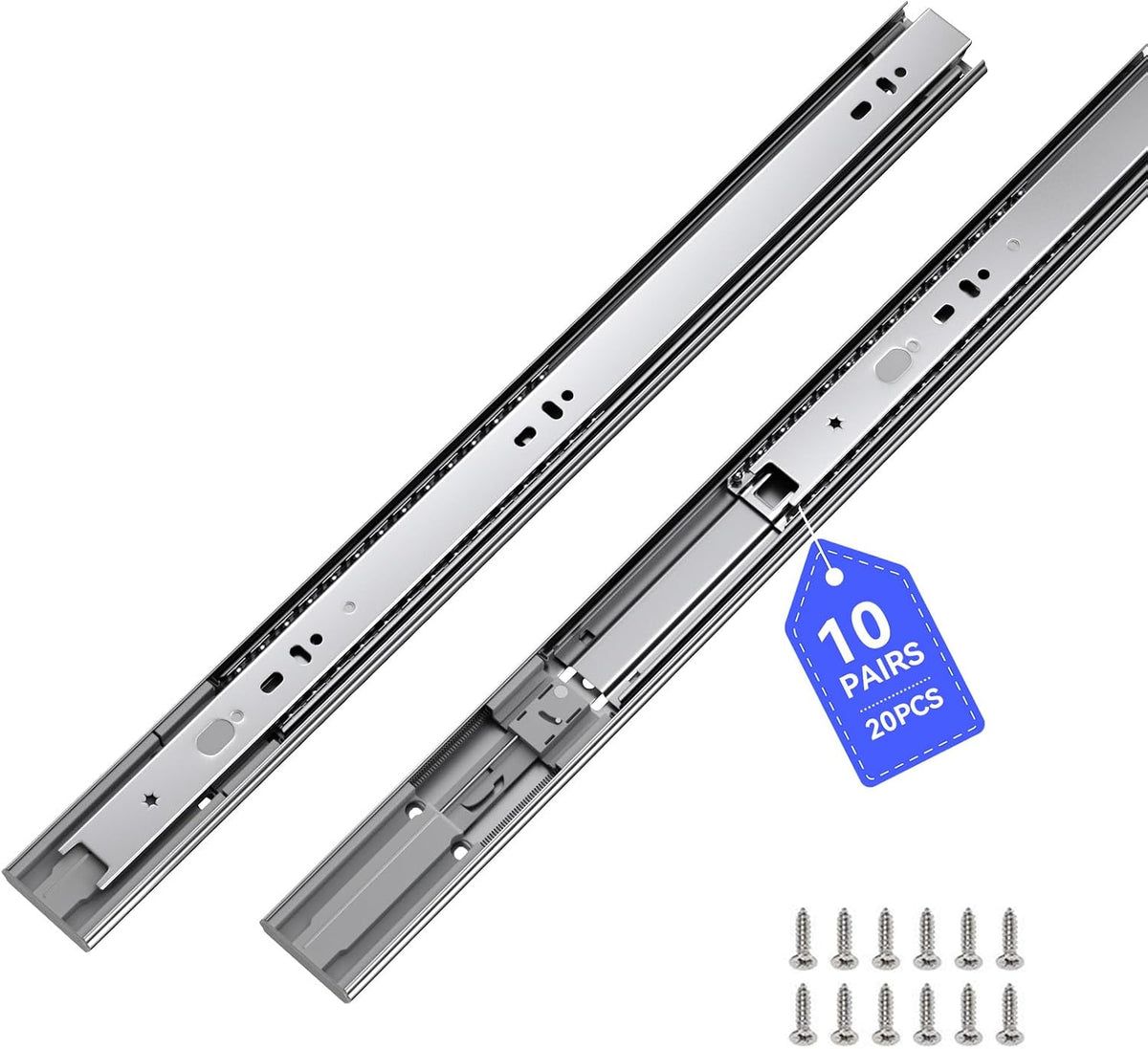 lontan 10 pairs soft close drawer slides 22, main product view
