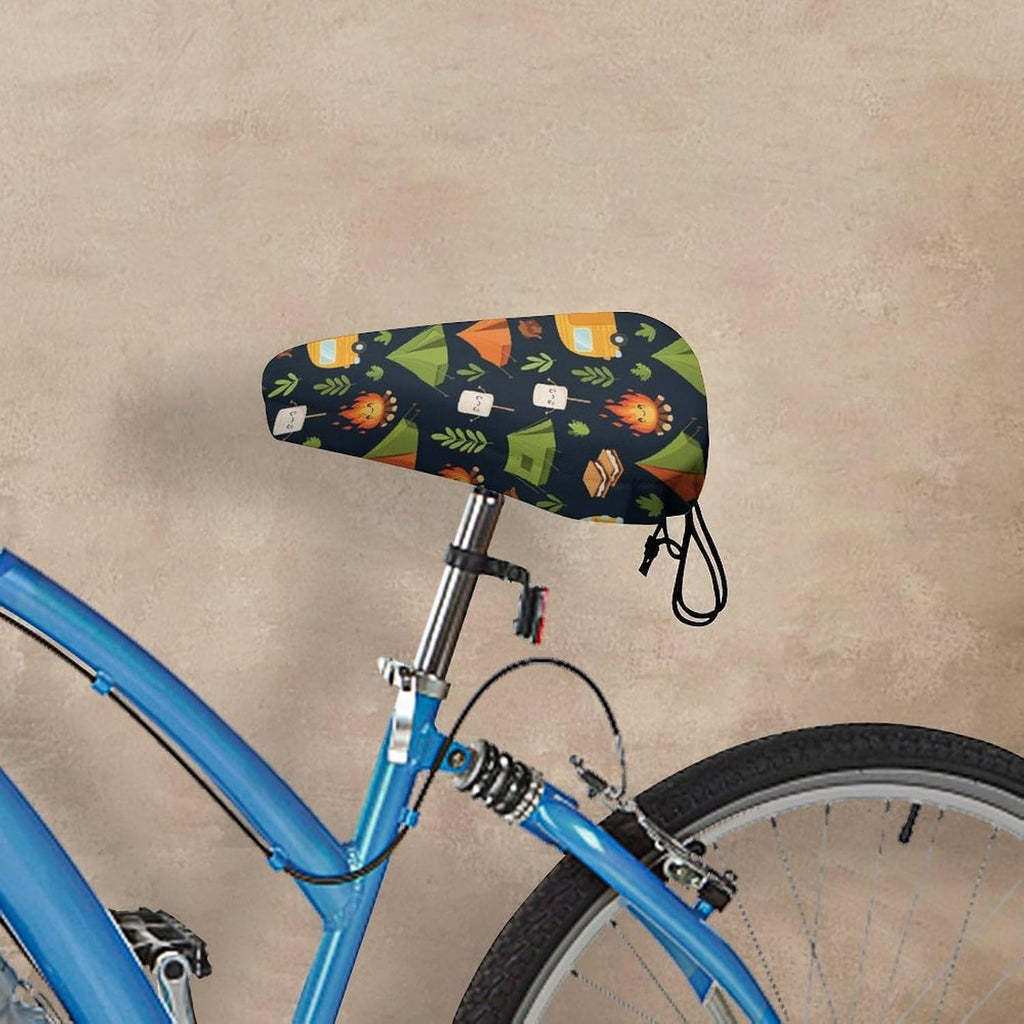 Adjustable Drawstring Bike Seat Cover, Breathable Cushion Mountain Road Cycling Protection