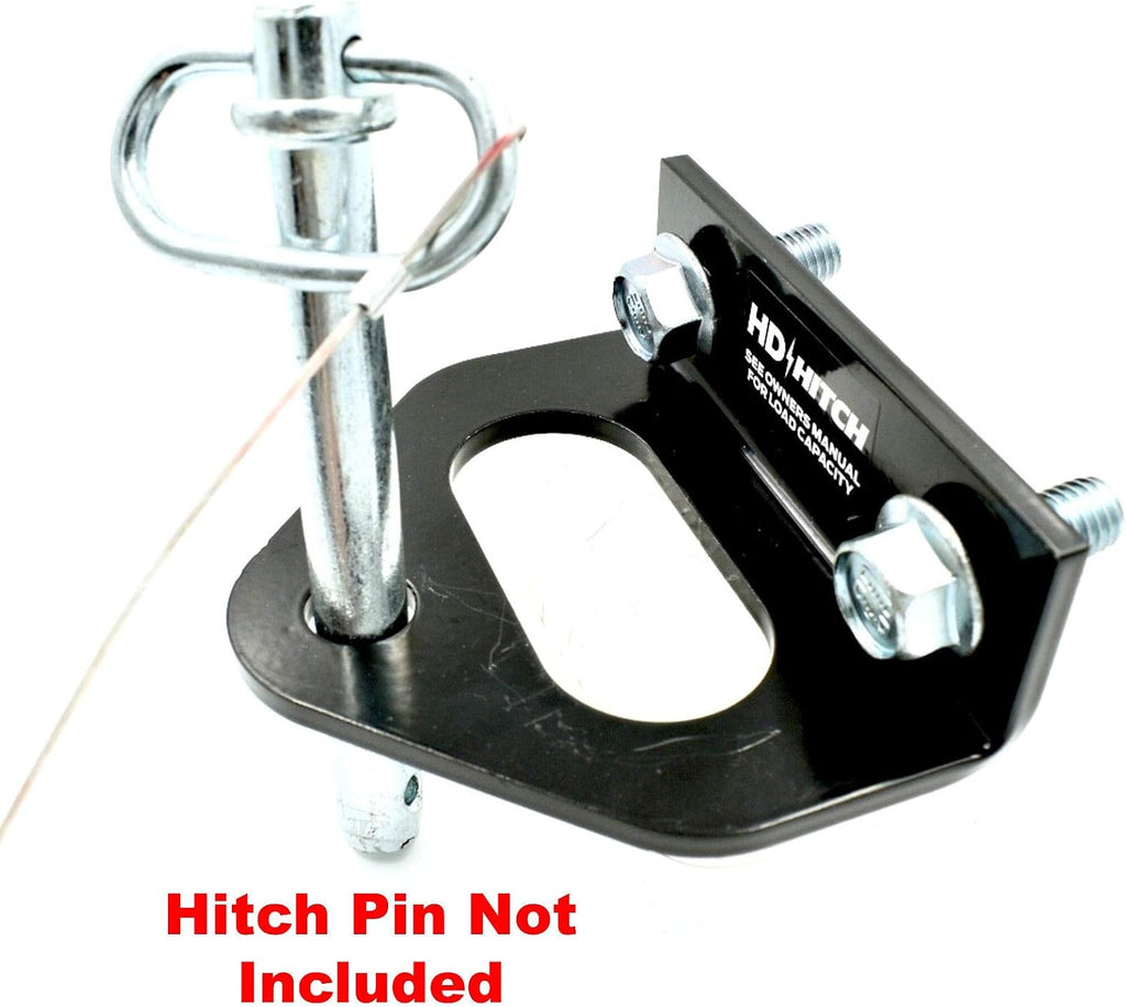 Universal Tow Hitch 1/4"(6mm) Thick Heavy Duty Steel Fits Exmark Lazer-Z Next LazerZ X Series, Toro ZMaster Hustler Super Z FasTrak Sport X One ZR7 Z4 Mini Z ATZ Zero Turn Mower, Hardware Included