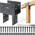 4x4 (actual 3.5"x3.5") post cap tie bracket, heavy, main product view