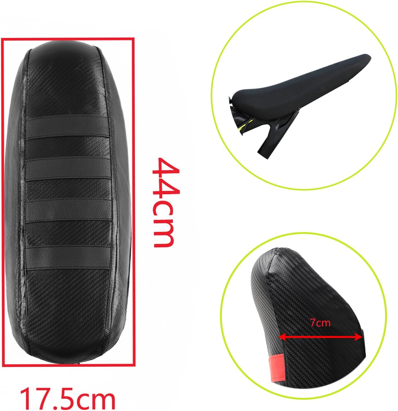 PVC Seat Cover Protective Cushion Motorcycle Accessories for SUR-Ron Surron Light Bee S X Segway X160 X260 Electric Vehicle Bike (Blue)