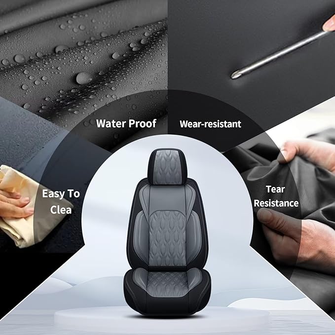 Leather Seat Covers for Car Fit for Toyota Camry 2012-2025 Full Set Car Seat - Image 6