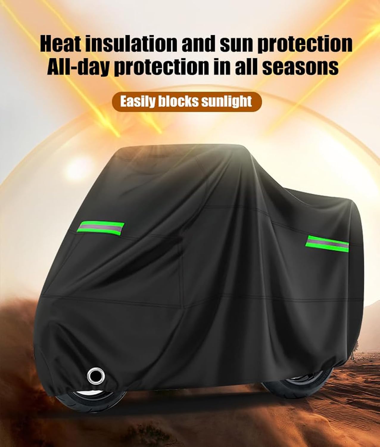 Motorcycle Cover for BMW R 1200 GS LC R1200GS R 1200GS ADV R1200GS Rallye Premium Waterproof Durable All-Weather 190T Indoor Outdoor Protection Cover Accessories Black Green