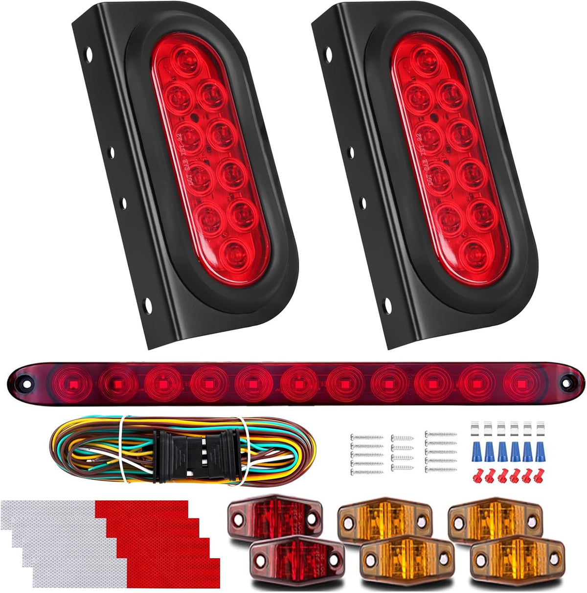 limicar led trailer light kit with 15.6-inch 11-led, main product view