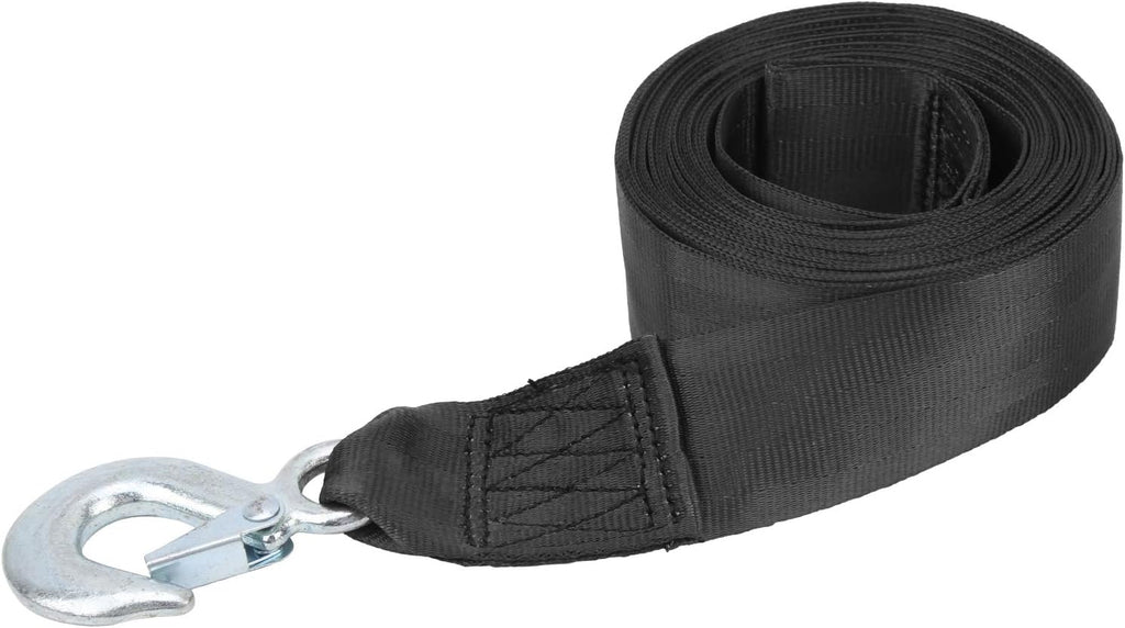 01 Boat Winch Strap, Professional Polyester Boat Winch Strap with Hook, Trailer Wave Runner for Boats Towing Heavy Duty Equipment