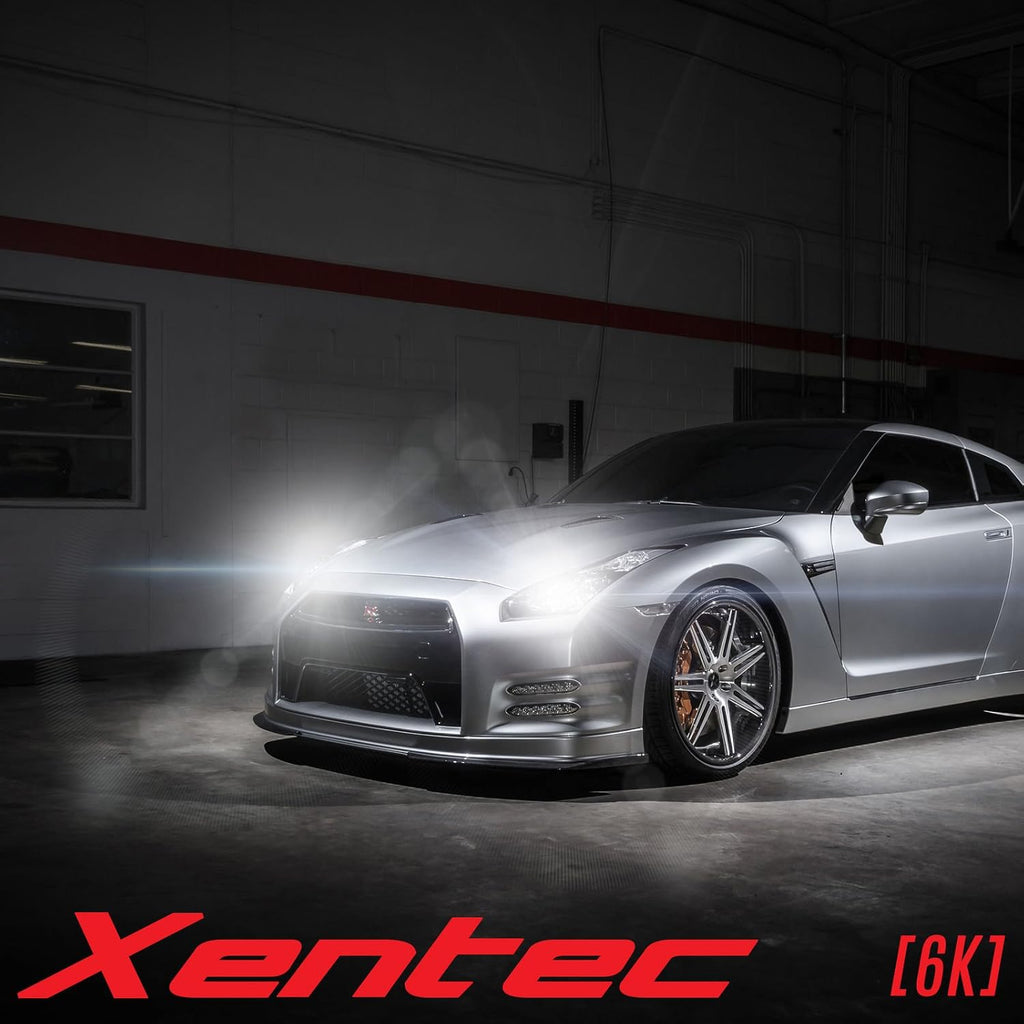 Xentec H3 6000K HID xenon bulb x 1 pair bundle with 2 x 35W Digital Slim Ballast (Ultra White)