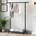 industrial pipe clothing rack, heavy duty metal clothes, main product view