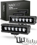 naoevo 6 inch led light bar, lens spot, main product view