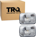 TRQ Driver and Passenger Side Headlight Assembly 2 Piece Set Sealed Beam Compatible with 99-10 Ford F250 F350 Super Duty 96-18 Chevrolet Express 1500 2500 3500 99-18 GMC Savana 1500 2500 3500