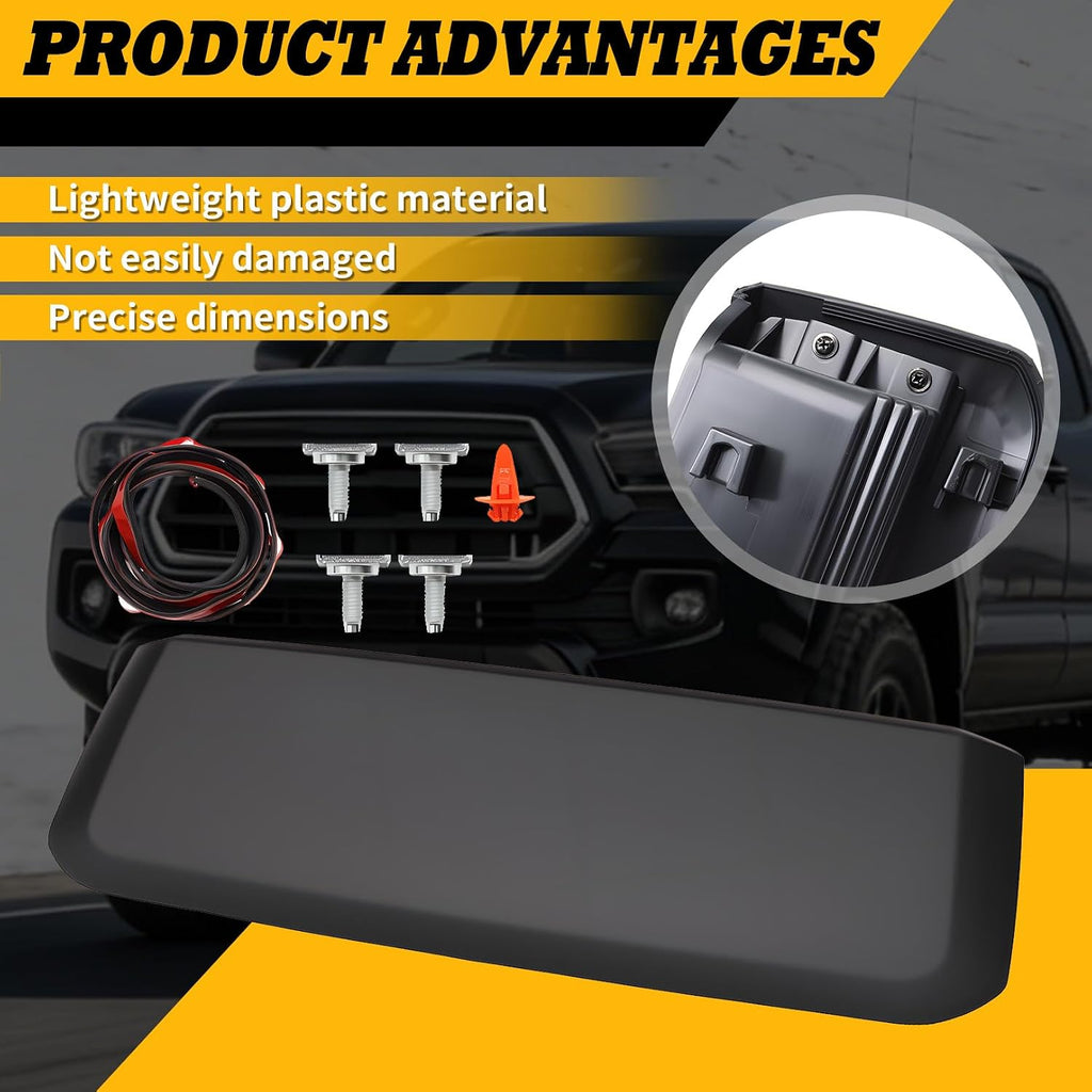 Front Upper Hood Scoop Compatible with Tacoma TRD 3.5L V6 | 2016-2022 Fit, 76181-04900, 7618104900, Direct Replacement, Front In Duct