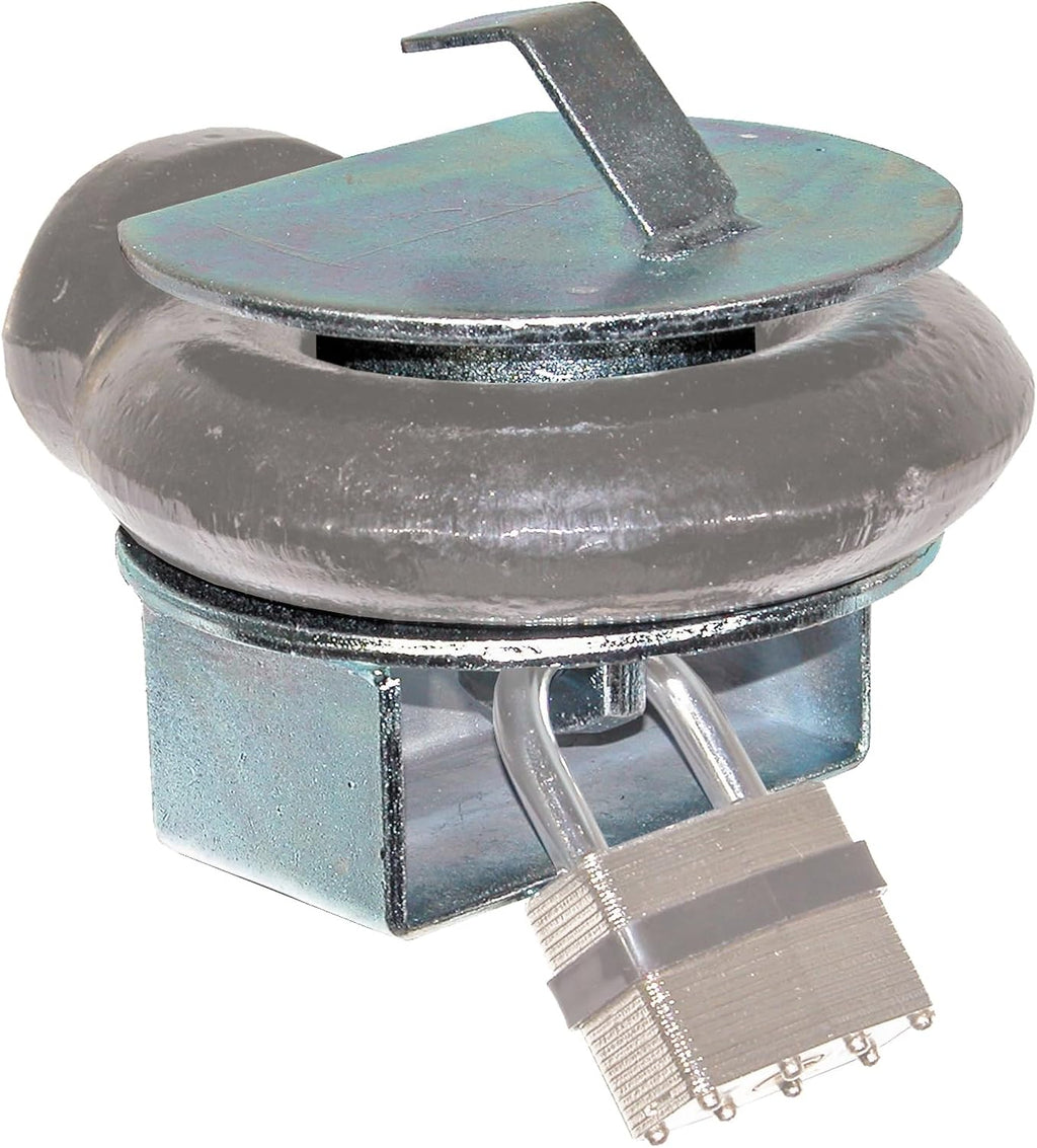 Buyers Products BDL253 Drawbar Lock for Lunette Eye Trailers, Zinc Plated Theft Deterrent Insert Fits 2-1/2 to 3 Inch Lunette Rings, Accepts Up to 1/2 Inch Padlocks for Secure Towing Storage