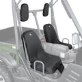 KEMIMOTO UTV Seat Cover with Drain Holes - 1680D Oxford Heavy-Duty & Water-Resistant Compatible with Hisun/Axis 500 700, Massimo MSU500 MSU700, Coleman UT500 UT700, Headrest Covers Included 2-PC Set