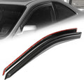 Auto Dynasty 2Pcs Carbon Fiber Pattern Window Visors Compatible