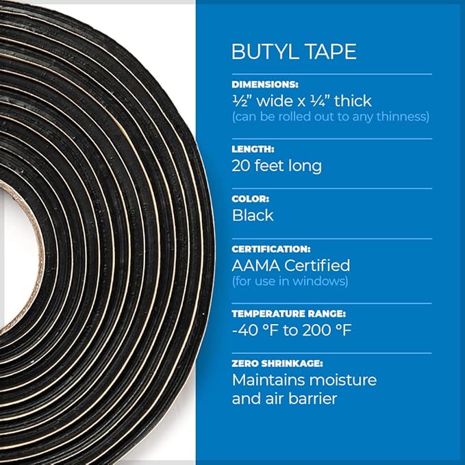 Second Skin Butyl Sealant Tape – Butyl Rubber Sealant, and Putty Tape - Image 6