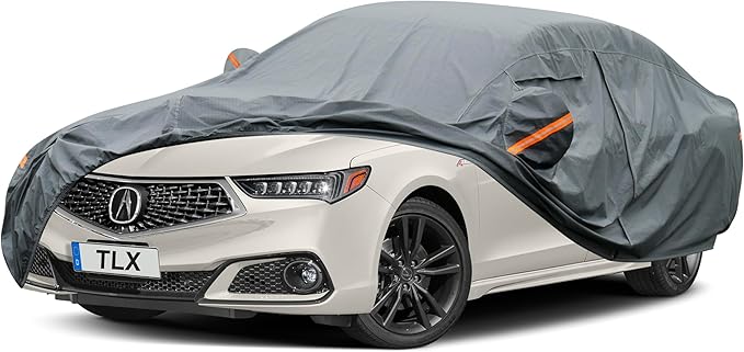 Premium Car Cover Custom Fit Acura TLX, 16 Layers Heavy Duty Car Cover by GUNHYI