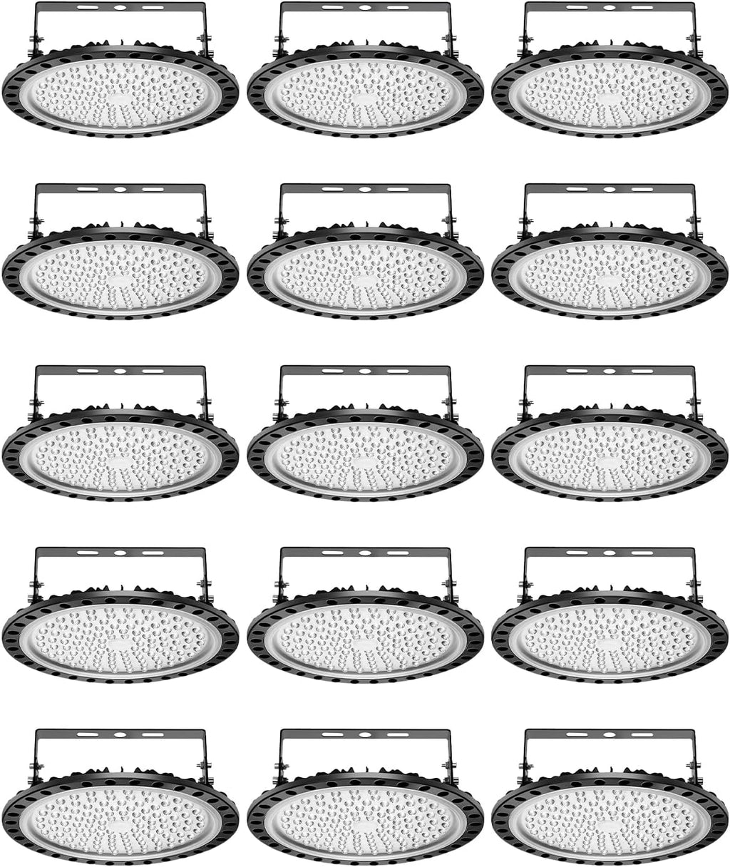 Viugreum High Bay LED Shop Lights, 500W UFO LED High Bay Light 50, 000LM 120V