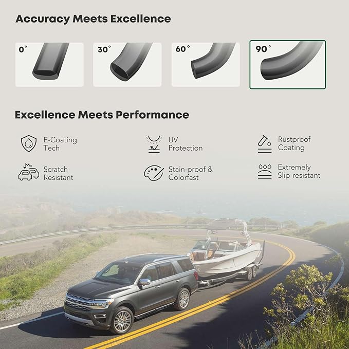 YHTAUTO 4 Inch Running Boards Side Steps Fit 2019-2024 Chevy Silverado & GMC - Image 5