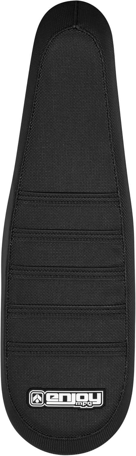 Enjoy Mfg USA-Made Seat Cover - Compatible with Ridstar Q20 E Bike #477 (All Black w/Black Ribs)
