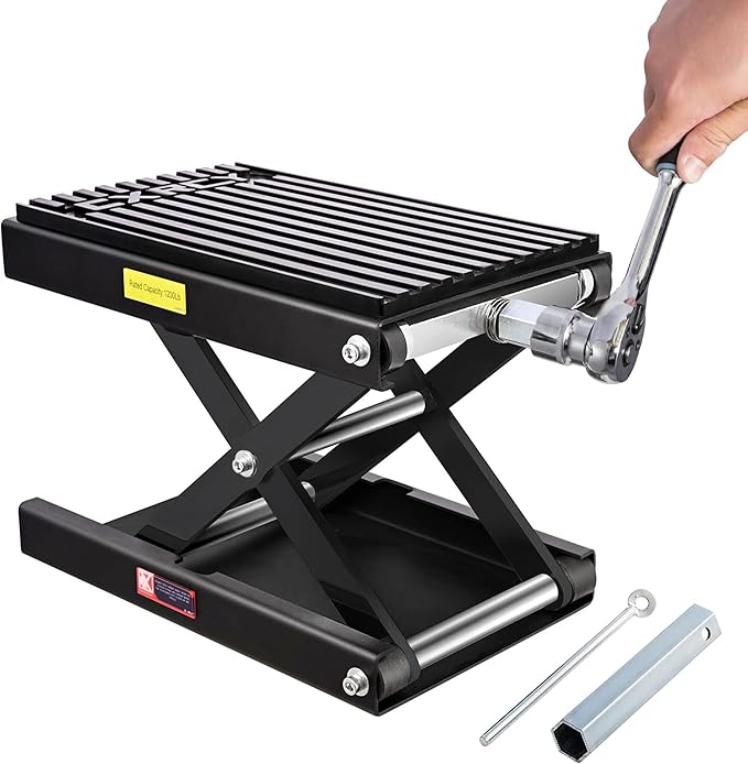 CXRCY 1200 LBS Motorcycle Lift Scissor Jack Black Upgraded Dirt Bike ATV by CXRCY
