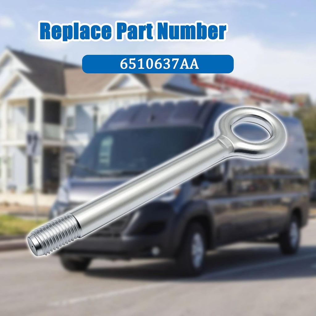 Front Rear Tow Hook Fit for Dodge Ram ProMaster 1500 2500 3500 2014-2024 | High-strength steel construction, Replaces 6510637AA, Heavy-duty hook for van emergency towing and roadside rescue