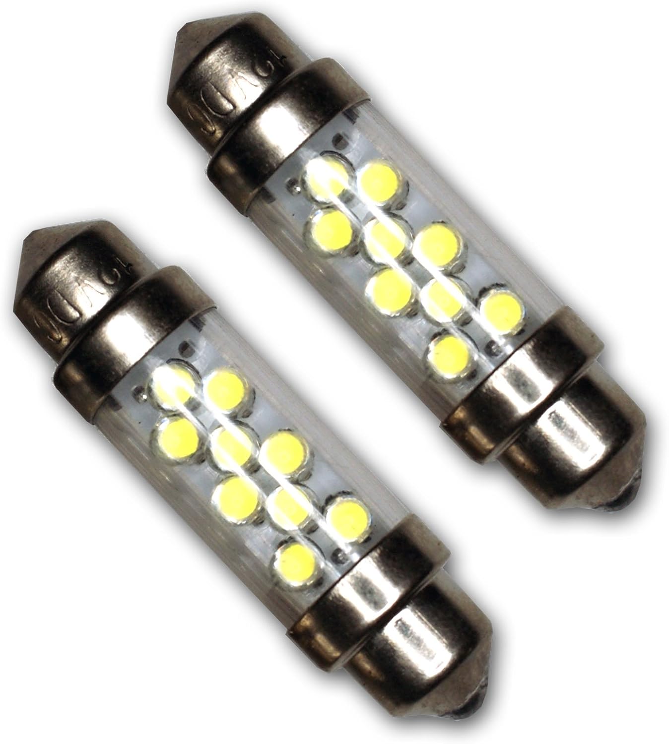 LEDUHL-39M-W9 Under Hood Light LED Light Bulbs Festoon 39mm, 9 LED White 2-pc Set