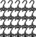 DIYMAG Black Magnetic Hooks, 80 LB Heavy Duty Strong Magnet by DIYMAG