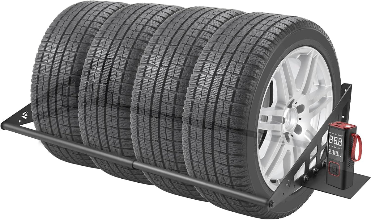 jy performance adjustable wall mounted tire rack, fits, main product view