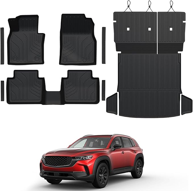 Floor Mats Set for 2023 2024 2025 Mazda CX-50 Gas, Full Coverage All Weather by GALVAGNITE