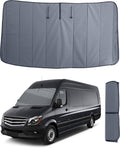 Insulated Blackout Windshield Covers Fit for Mercedes-Benz Sprinter Van Window Covers NCV3/VS30 2007-2024 Van Window Shade, Gray